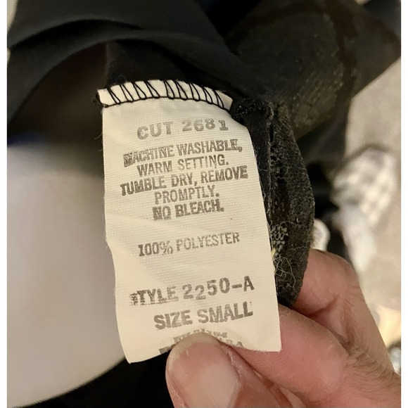 Vintage California Sweetshirt Women's Sz Small Black Grunge Boho Goth‎ Shirt Top - Picture 6 of 7